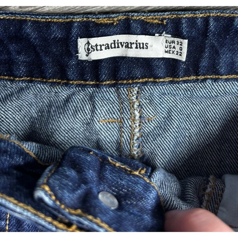 stradivarius denim mini